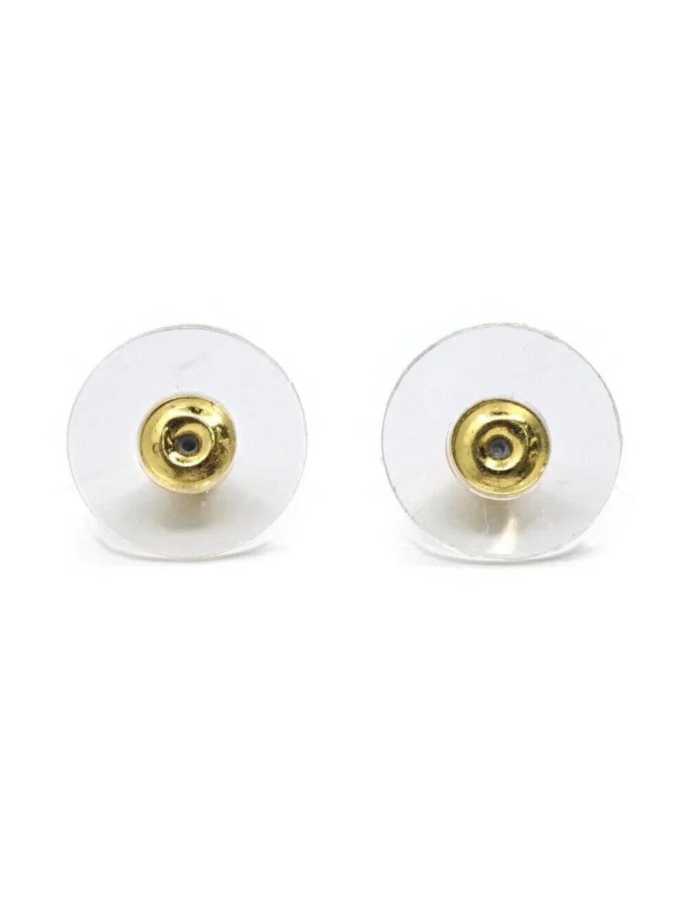 Chanel 25B Earrings Leather Chain Gold Black CC Logo Metal